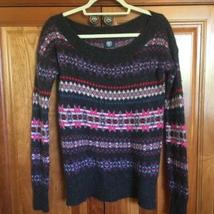 Dark Grey, Patterned AE Sweater